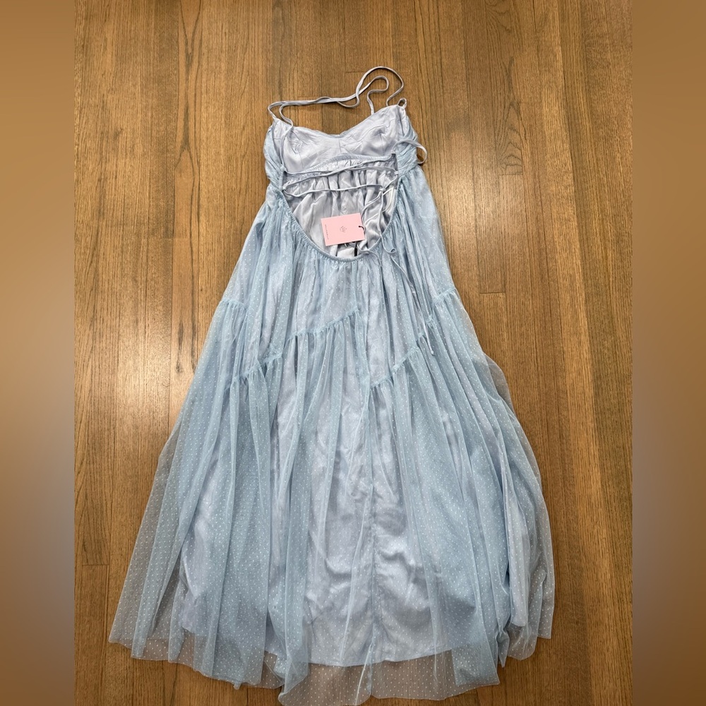 NEW Hello Molly Feature Me Tulle Midi Dress-Size XL or US 10- Baby Blue - Picture 8 of 15